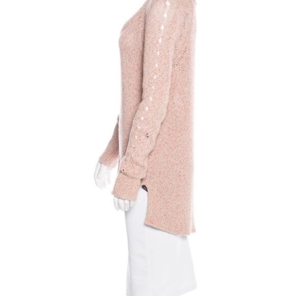 Rag & Bone Pink High Low Slouchy sweater - Picture 2 of 12